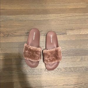 Steve Madden Fur Slippers